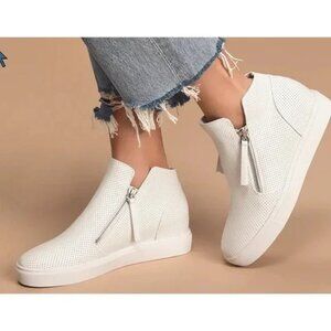 Steve Madden Women's Caliber High-Top White Sneakers -9M